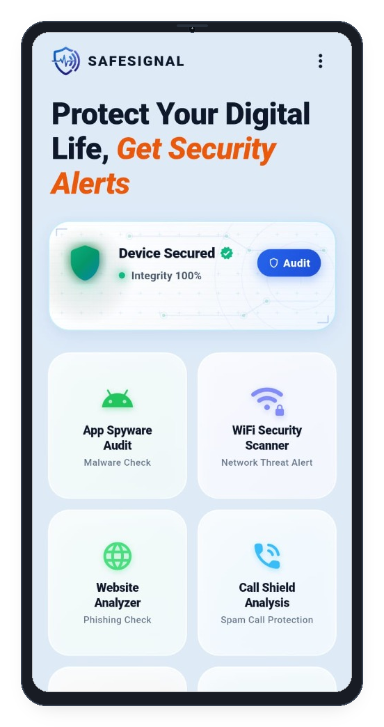 SafeSignal Home Dashboard